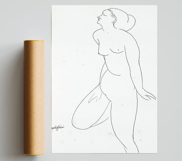 Modigliani Standing Nude 2 Poster