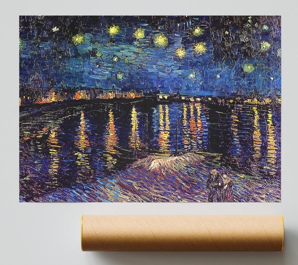 Van Gogh Starry Night Over The Rhone 2 Print