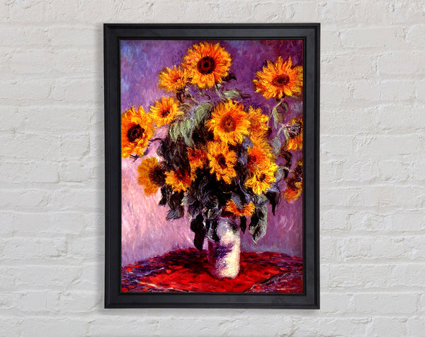 Monet Still Life Sunflowers Framed Print