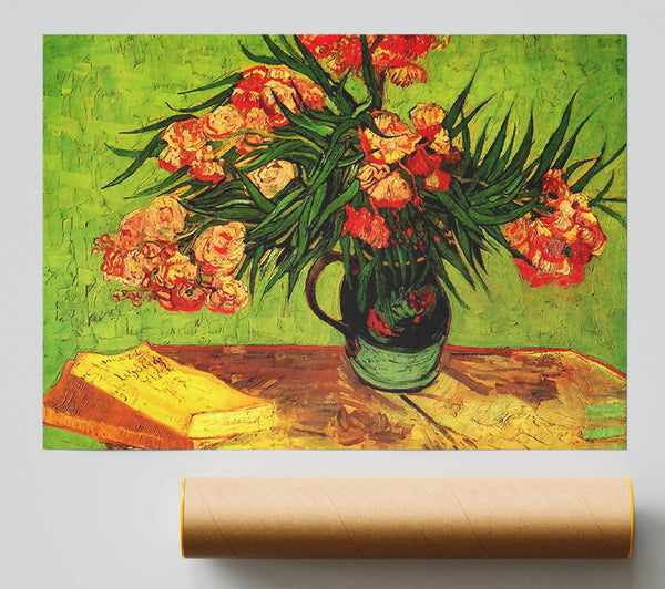 Van Gogh Still Life Vase With Oleanders And Books Giclee Print