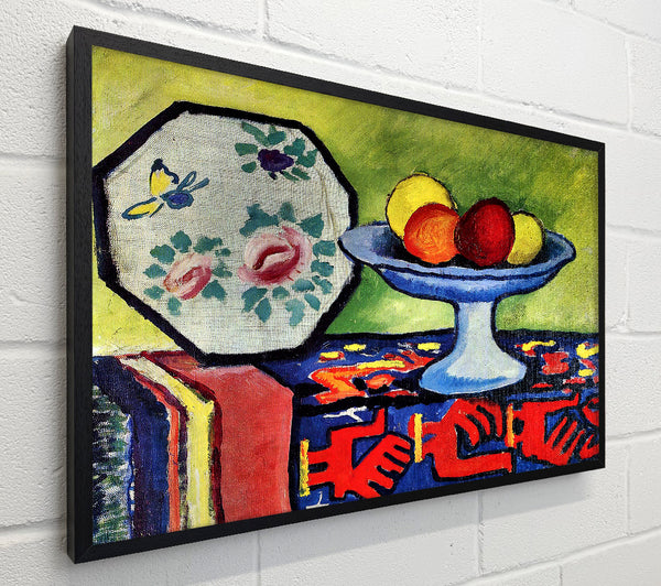 August Macke Still Life With Apple Peel And A Japanese Fan