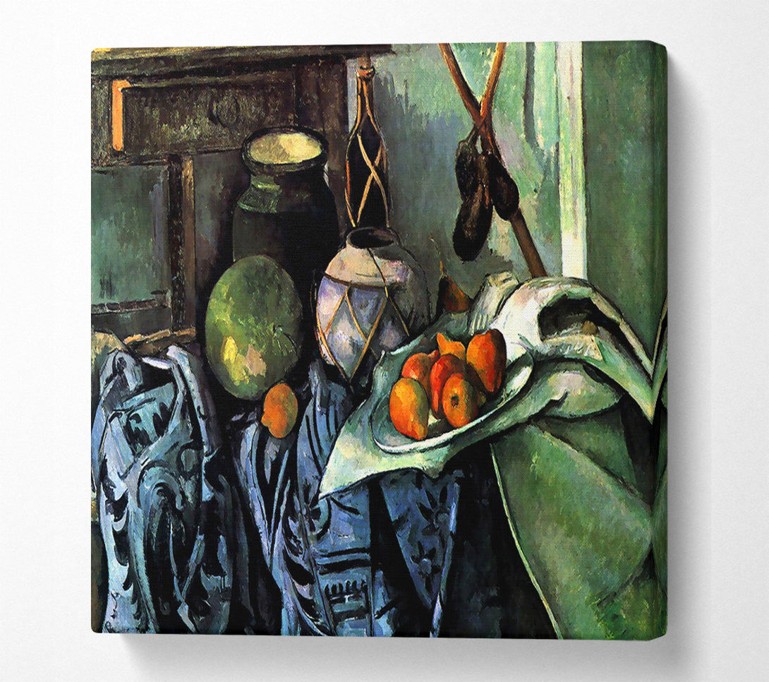  A Canvas Print of Cezanne Still Life With Eggplant Canvas Art