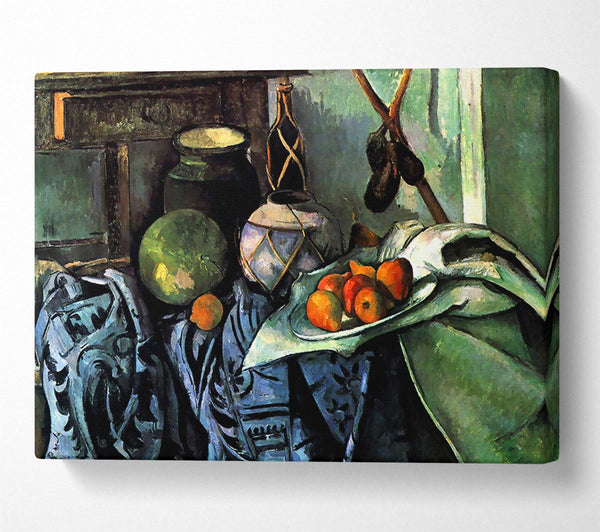  A Canvas Print of Cezanne Still Life With Eggplant Canvas Art