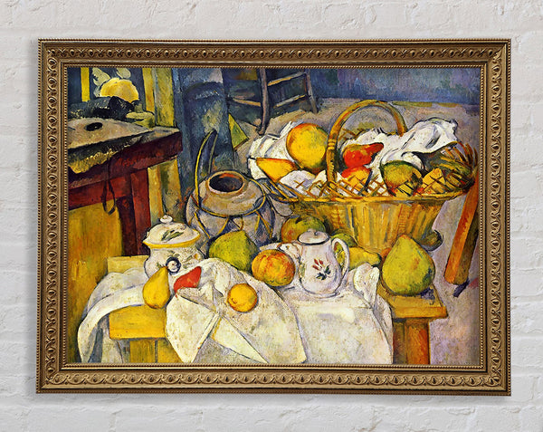 Cezanne Stillleben mit Obstkorb