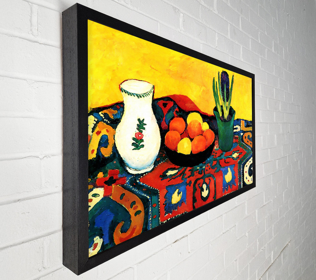  A Canvas Print of August Macke Still Life With Hyacinthe Canvas Wall Art