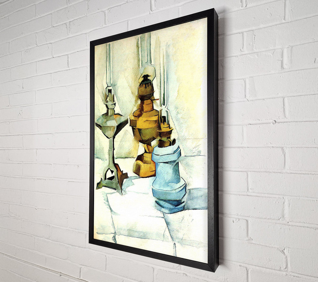  A Canvas Print of Juan Gris Still Life With Three Lamps Canvas Print