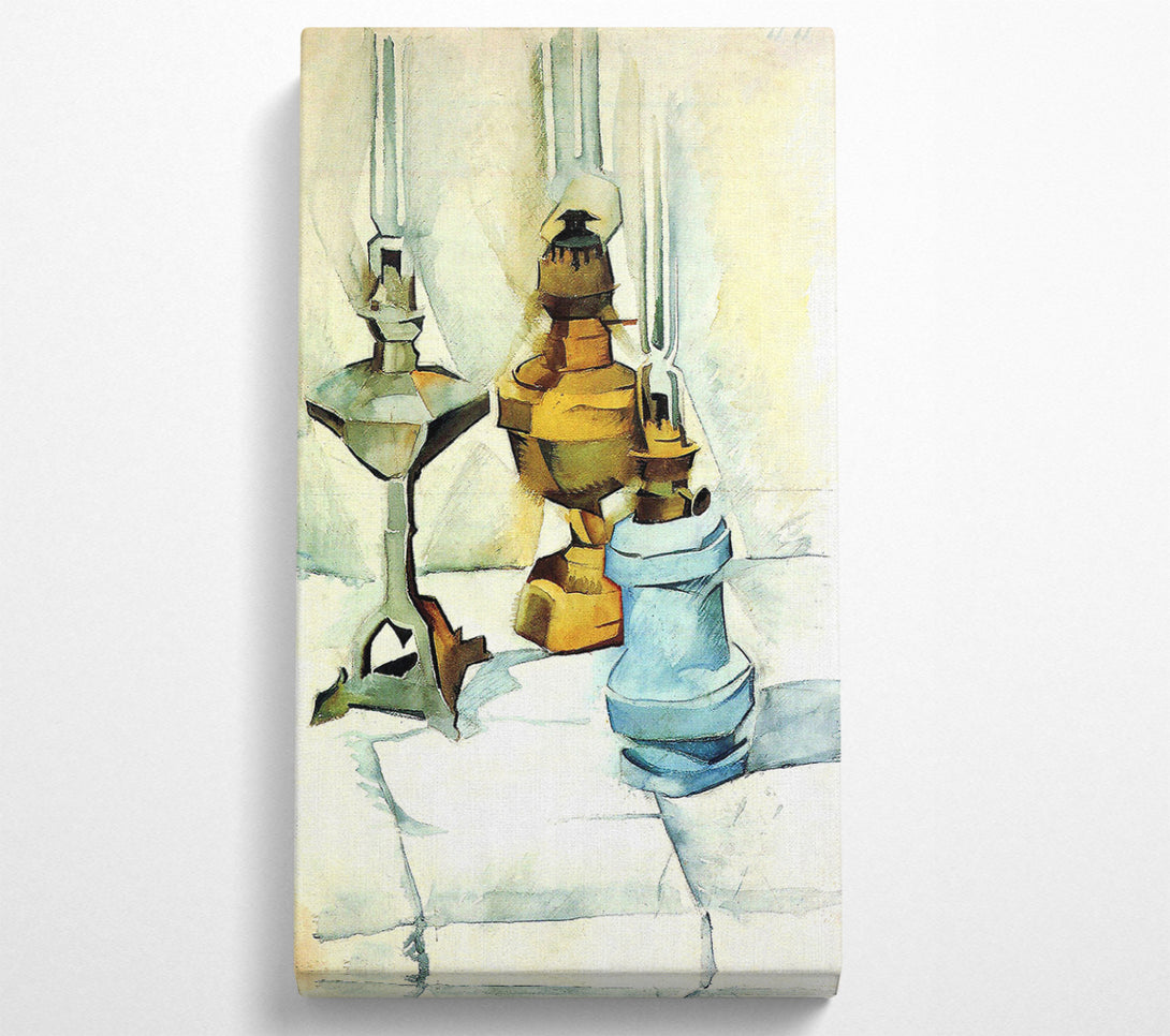  A Canvas Print of Juan Gris Still Life With Three Lamps Canvas Print