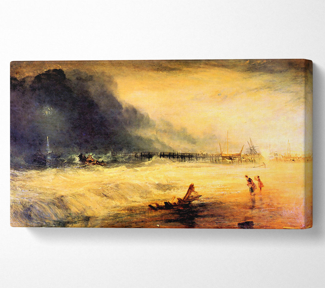  A Canvas Print of Joseph Mallord Turner Stranded Ship Canvas Print