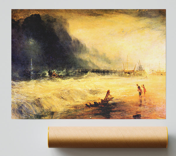 Joseph Mallord Turner Stranded Ship Poster
