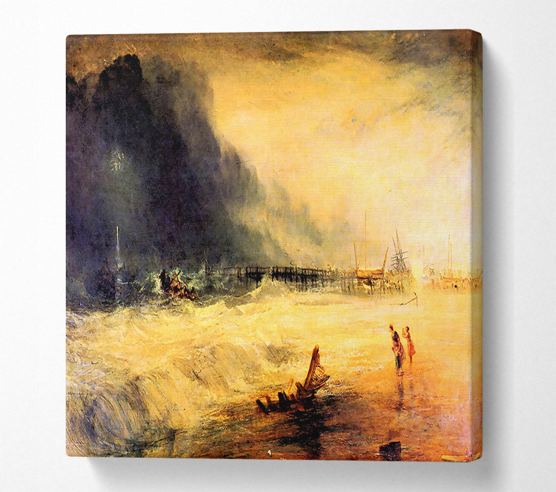 A Canvas Print of Joseph Mallord Turner Stranded Ship Canvas Print