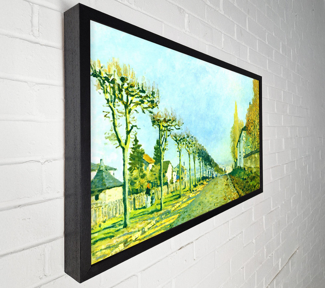  A Canvas Print of Sisley Street In Louveciennes Canvas Art