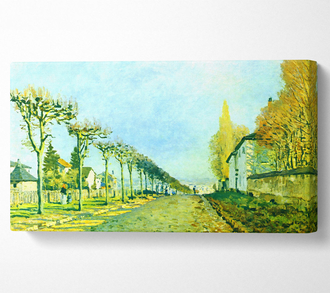  A Canvas Print of Sisley Street In Louveciennes Canvas Art