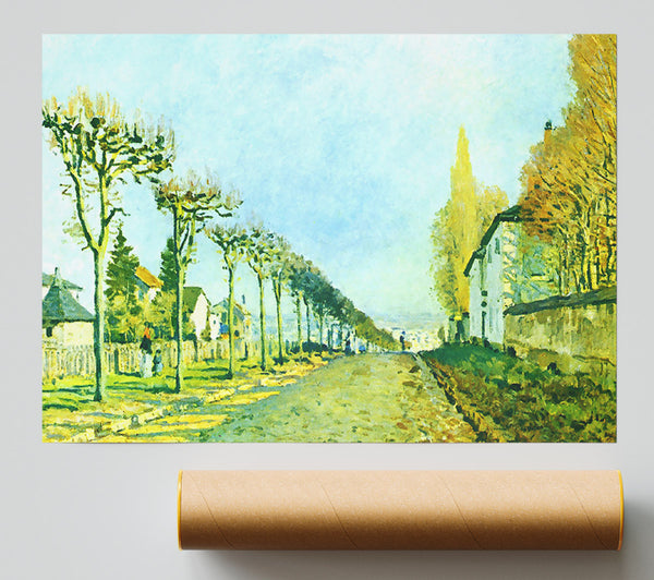 Sisley Street In Louveciennes Giclee Print