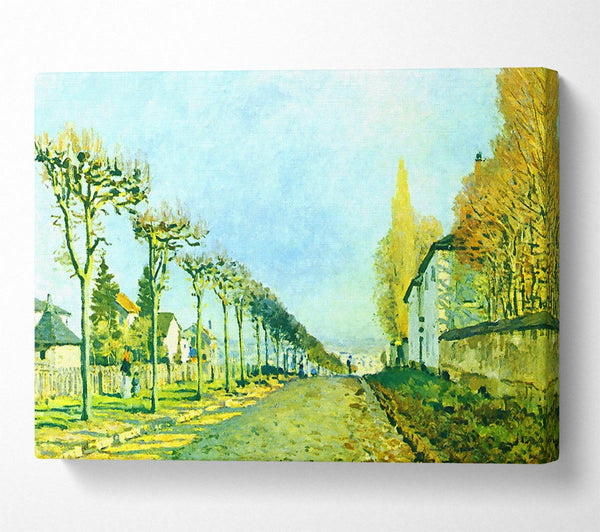  A Canvas Print of Sisley Street In Louveciennes Canvas Art