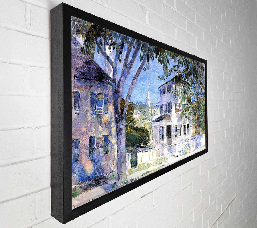  A Canvas Print of Hassam Street In Portsmouth Canvas Print