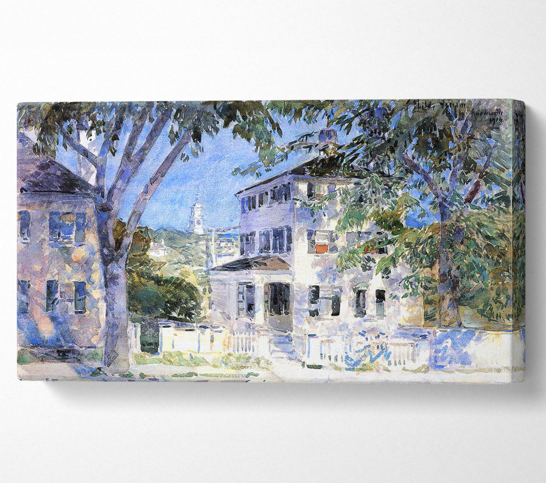  A Canvas Print of Hassam Street In Portsmouth Canvas Print