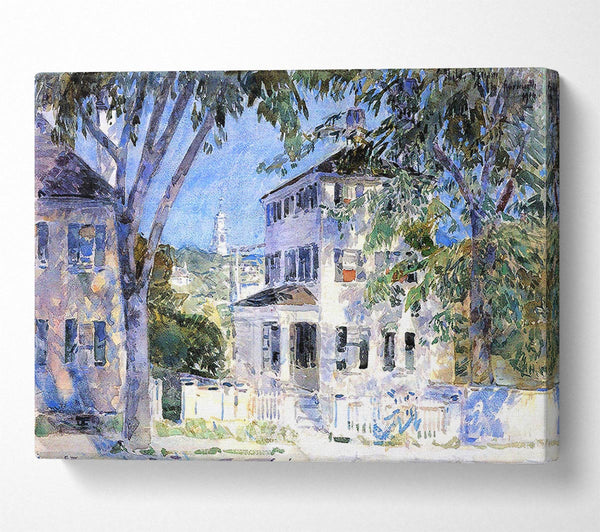  A Canvas Print of Hassam Street In Portsmouth Canvas Print