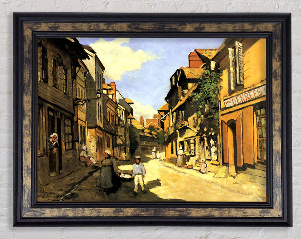 Monet Street Of Bavolle 2 Framed Print