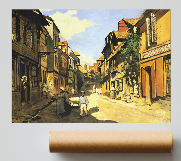Monet Street Of Bavolle 2 Print