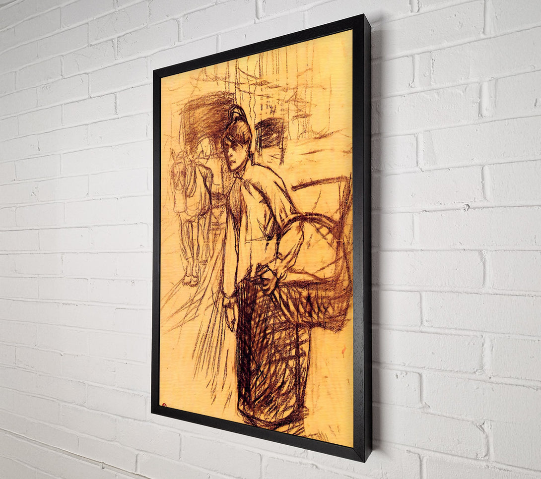  A Canvas Print of Toulouse Lautrec Study For The Washing Machine Canvas Wall Art