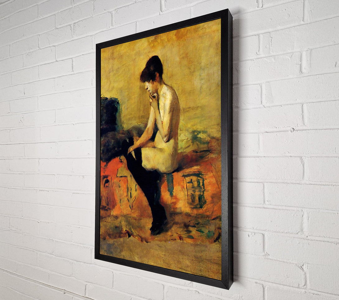  A Canvas Print of Toulouse Lautrec Study Of A Feminine Nude Canvas Print