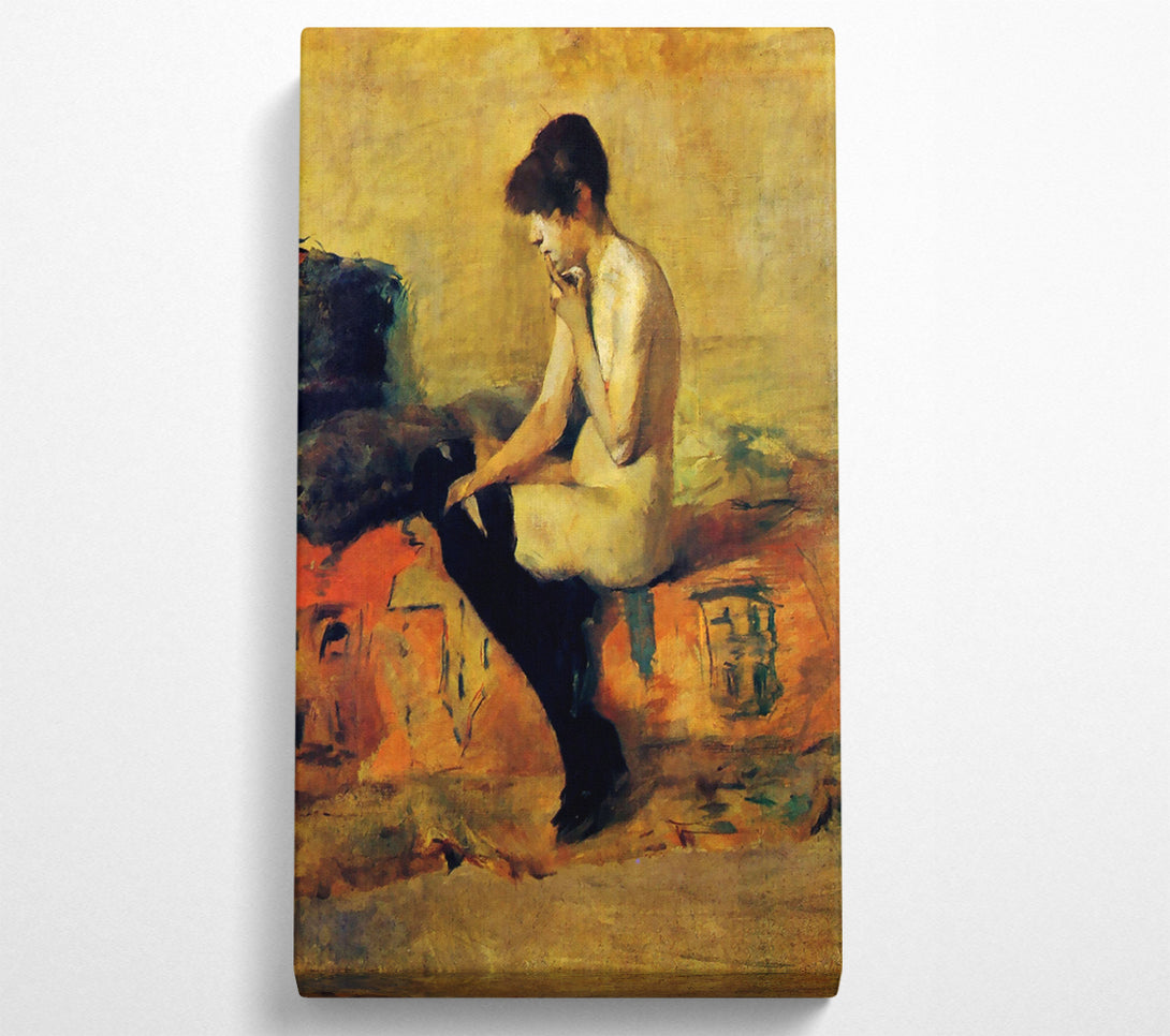  A Canvas Print of Toulouse Lautrec Study Of A Feminine Nude Canvas Print