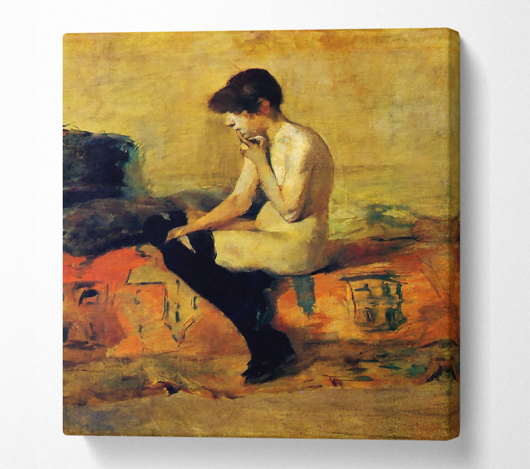  A Canvas Print of Toulouse Lautrec Study Of A Feminine Nude Canvas Print