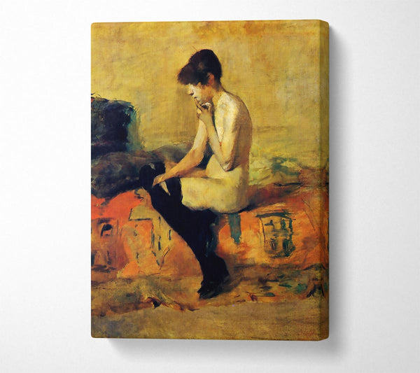  A Canvas Print of Toulouse Lautrec Study Of A Feminine Nude Canvas Print