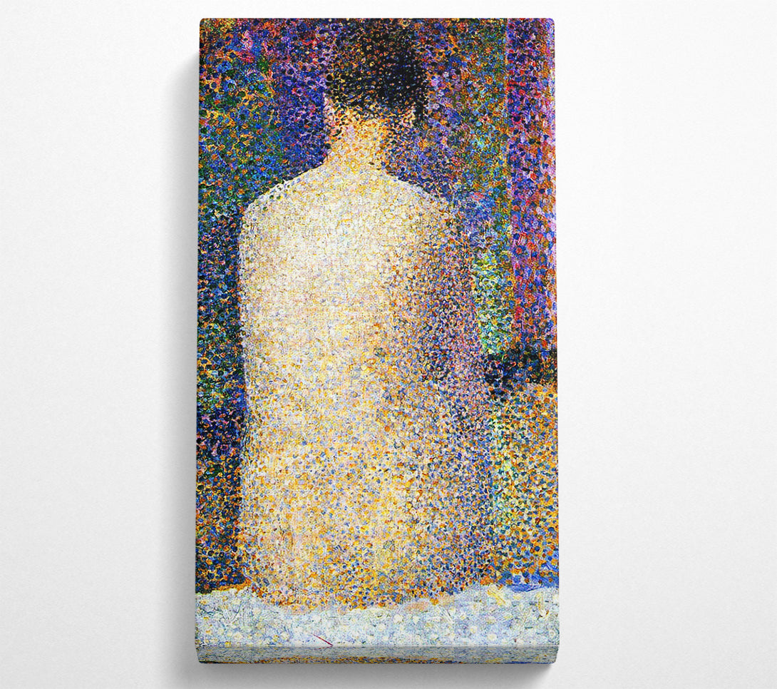  A Canvas Print of Seurat Study Of A Model 2 Canvas Print