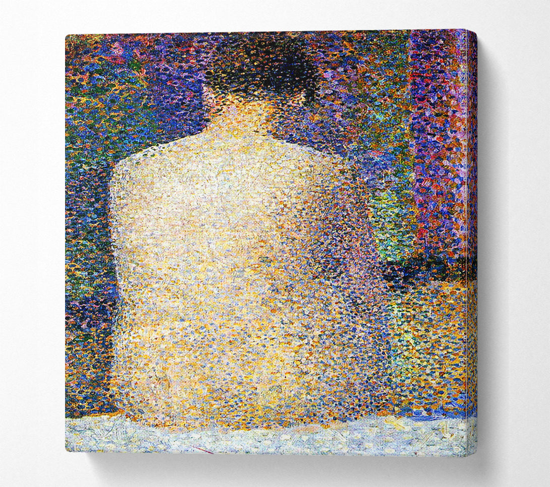  A Canvas Print of Seurat Study Of A Model 2 Canvas Print
