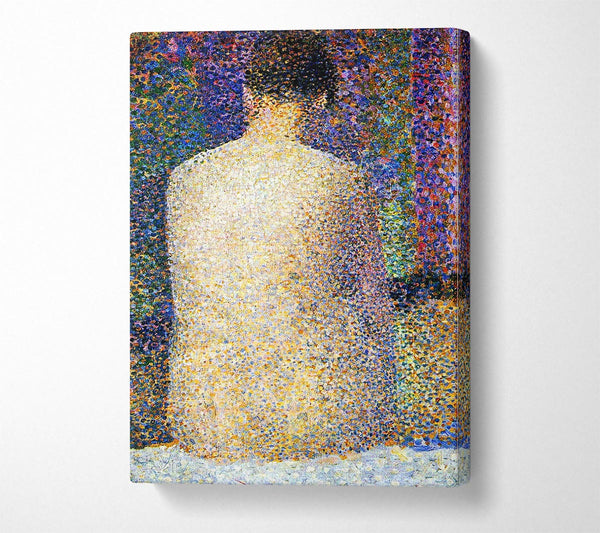  A Canvas Print of Seurat Study Of A Model 2 Canvas Print