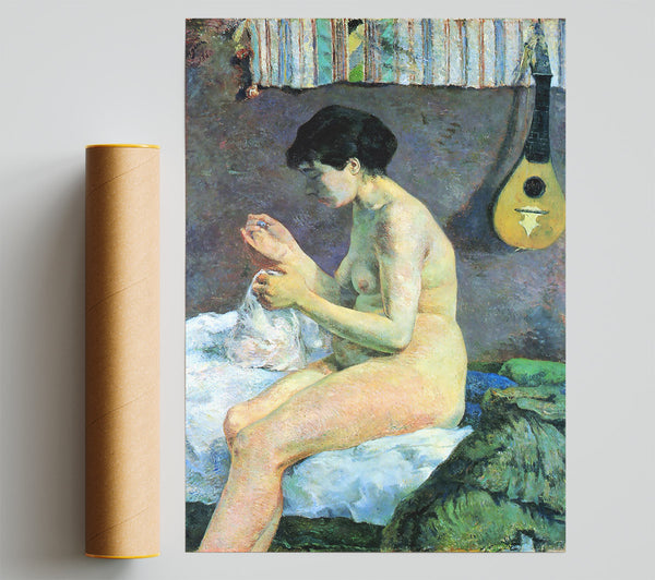 Gauguin Study Of A Nude Print