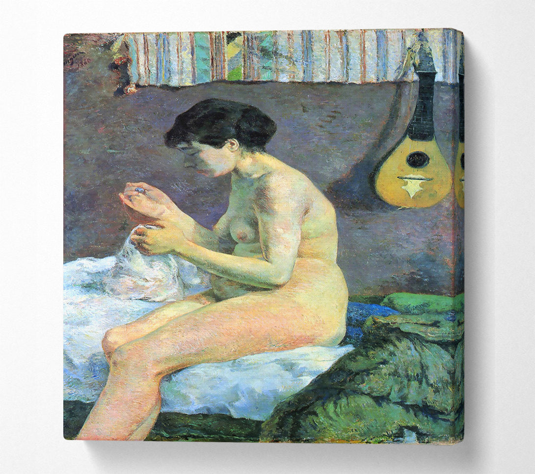  A Canvas Print of Gauguin Study Of A Nude Canvas Print