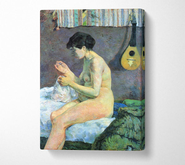  A Canvas Print of Gauguin Study Of A Nude Canvas Print
