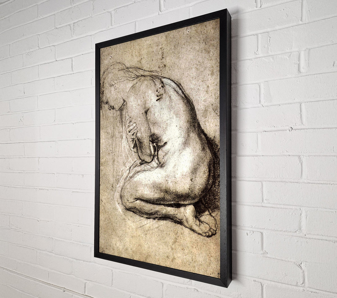  A Canvas Print of Rubens Study Of Mary Magdalene Canvas Wall Art