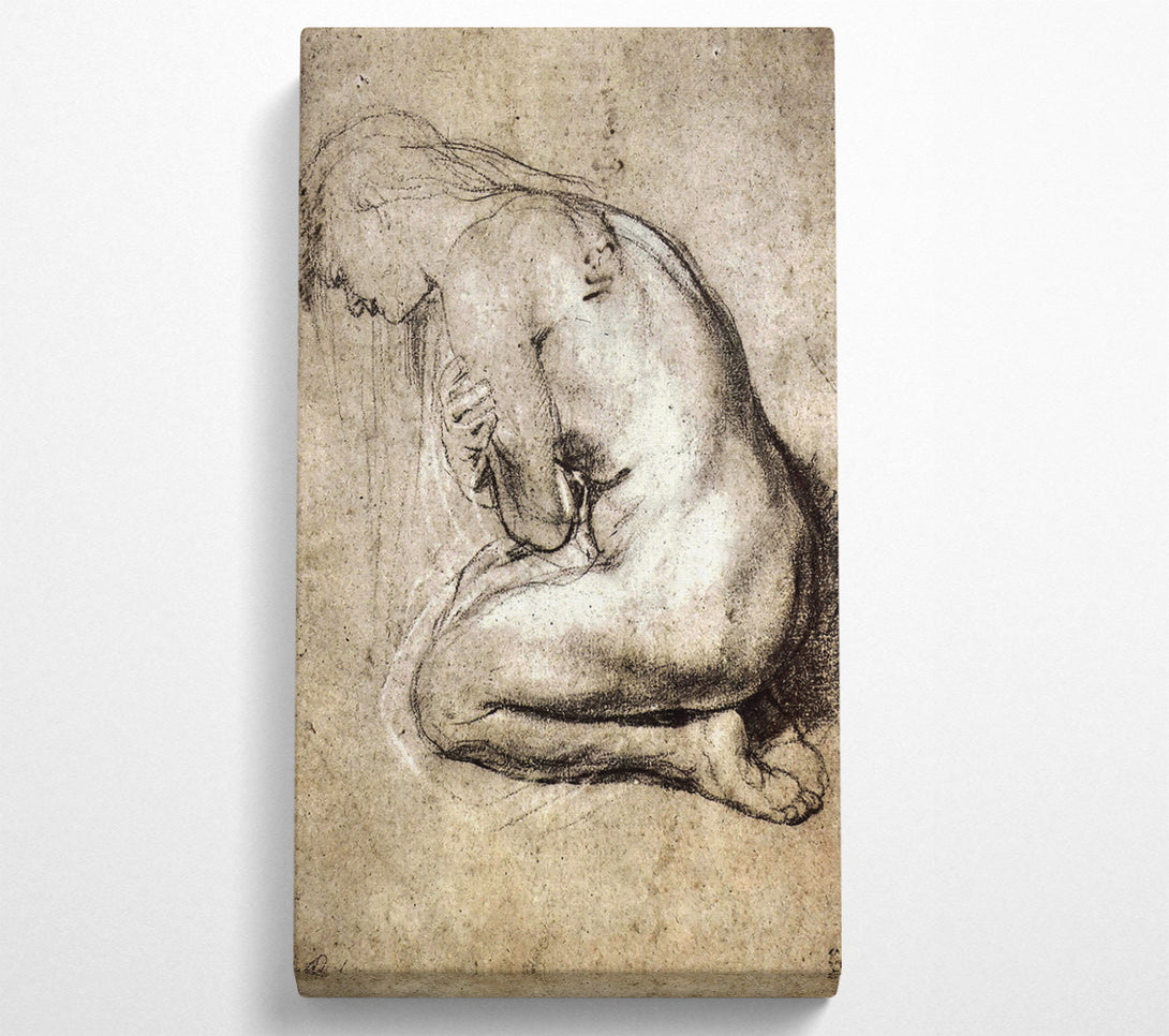  A Canvas Print of Rubens Study Of Mary Magdalene Canvas Wall Art