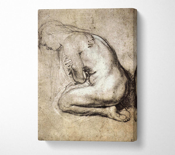  A Canvas Print of Rubens Study Of Mary Magdalene Canvas Wall Art