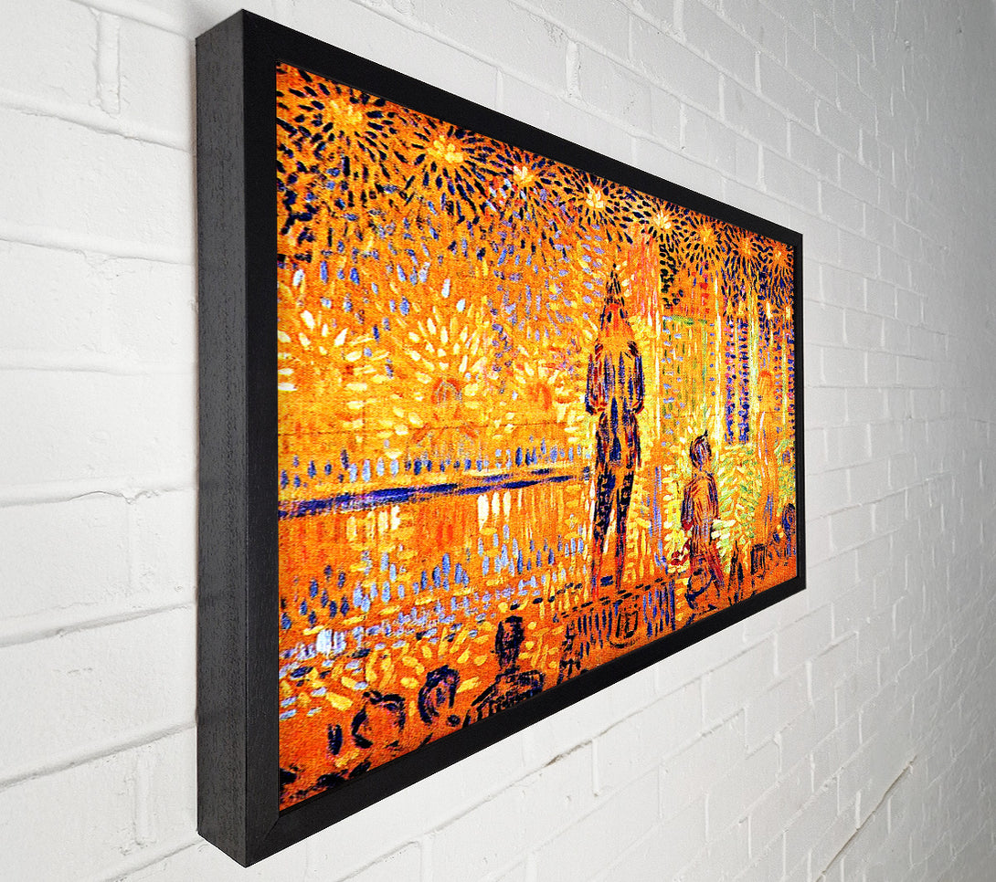  A Canvas Print of Seurat Study Of The Circus Parade Canvas Art