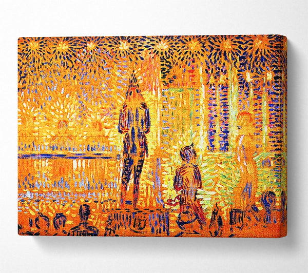  A Canvas Print of Seurat Study Of The Circus Parade Canvas Art