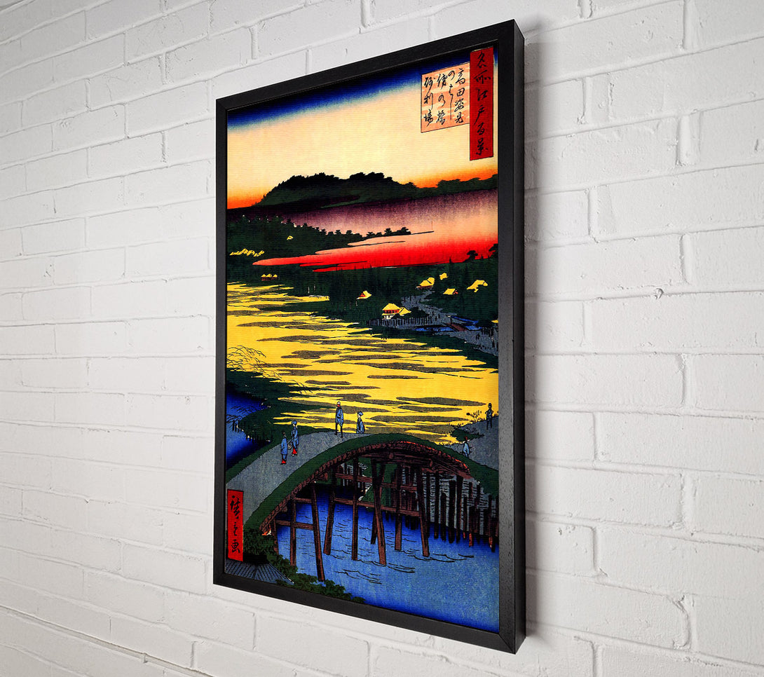  A Canvas Print of Hiroshige Sugatami Bridge Canvas Wall Art