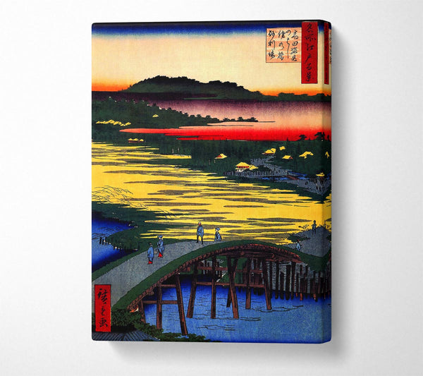  A Canvas Print of Hiroshige Sugatami Bridge Canvas Wall Art