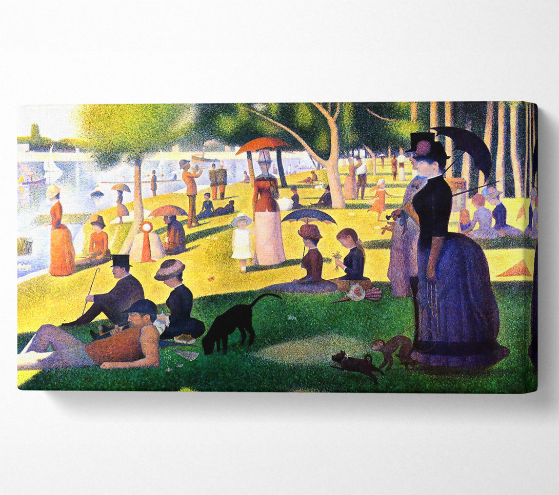  A Canvas Print of Seurat Sunday At La Grande Jatte Canvas Print