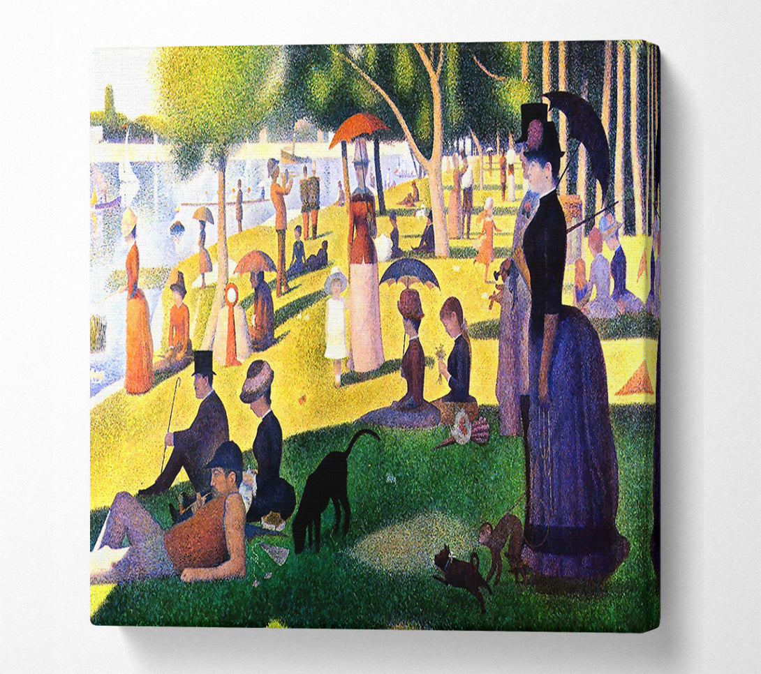  A Canvas Print of Seurat Sunday At La Grande Jatte Canvas Print