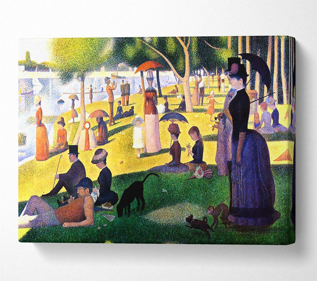  A Canvas Print of Seurat Sunday At La Grande Jatte Canvas Print