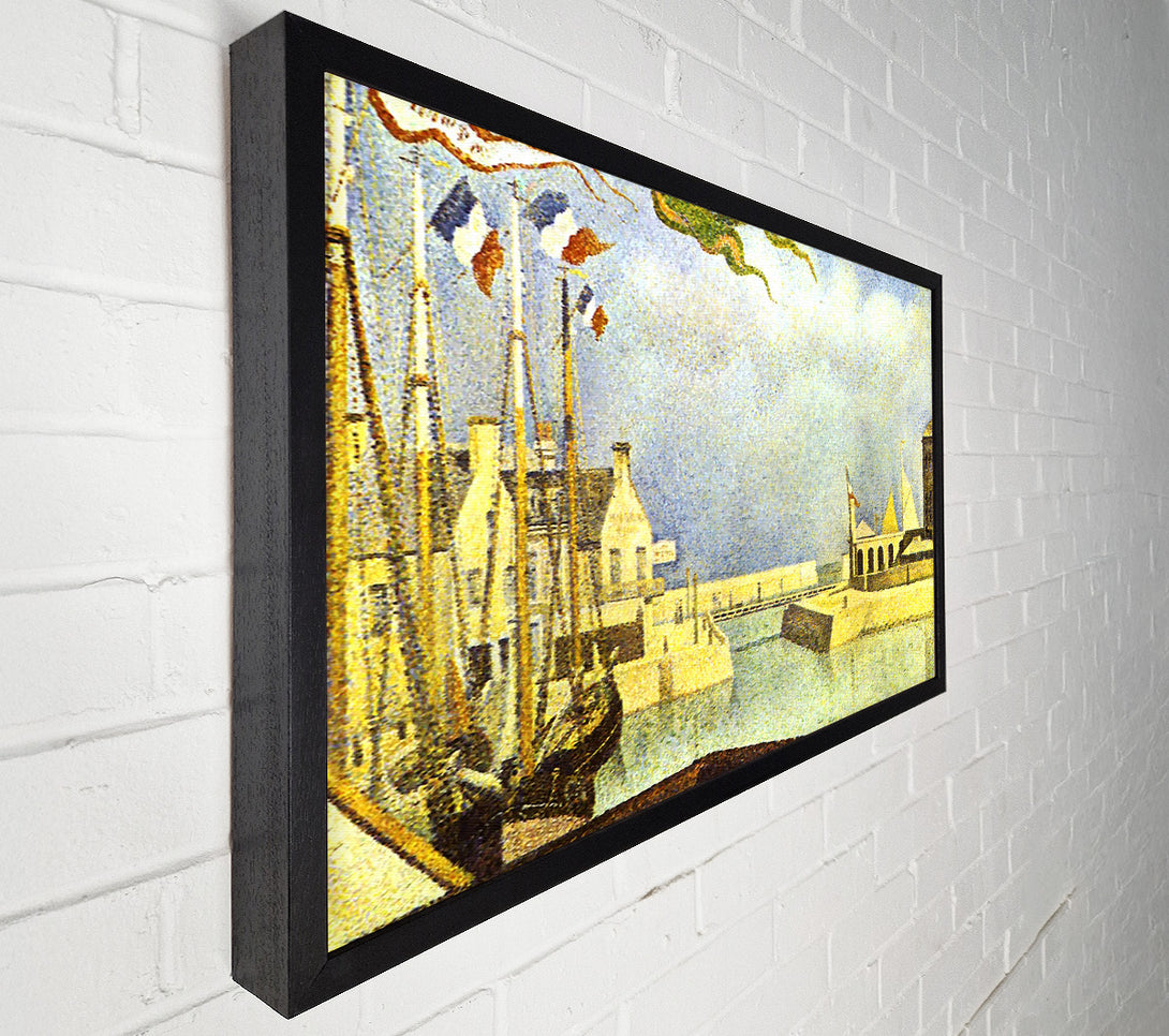  A Canvas Print of Seurat Sunday In Port-En-Bessin Canvas Print