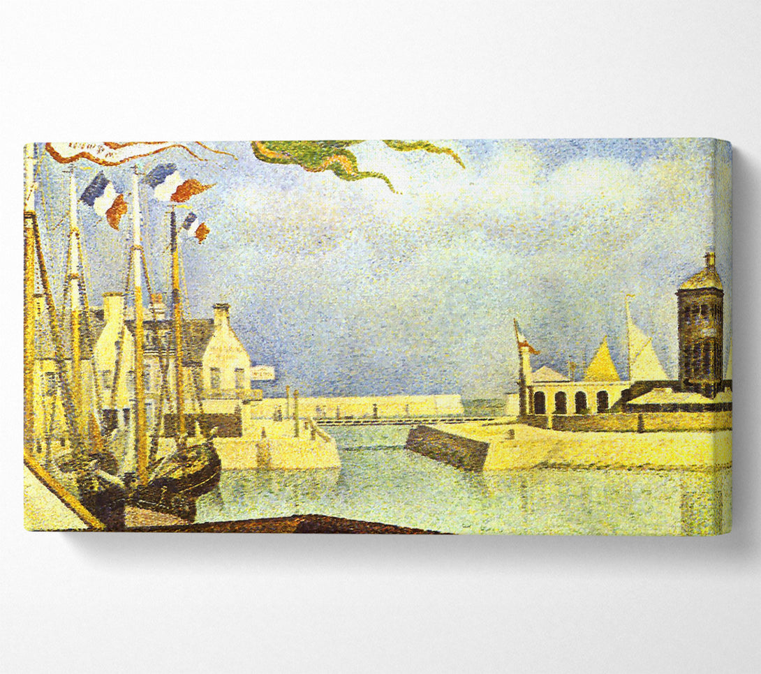  A Canvas Print of Seurat Sunday In Port-En-Bessin Canvas Print