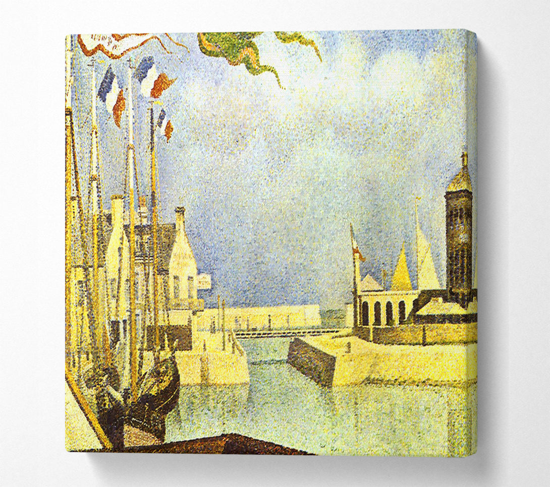  A Canvas Print of Seurat Sunday In Port-En-Bessin Canvas Print