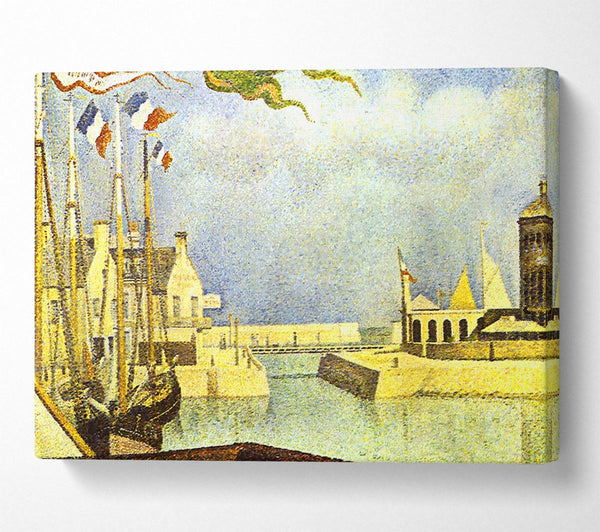  A Canvas Print of Seurat Sunday In Port-En-Bessin Canvas Print