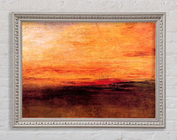 Joseph Mallord Turner Sunset Framed Print