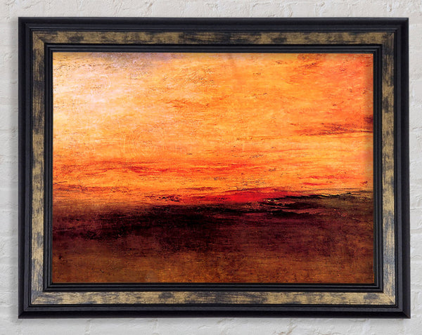 Joseph Mallord Turner Sunset Framed Print